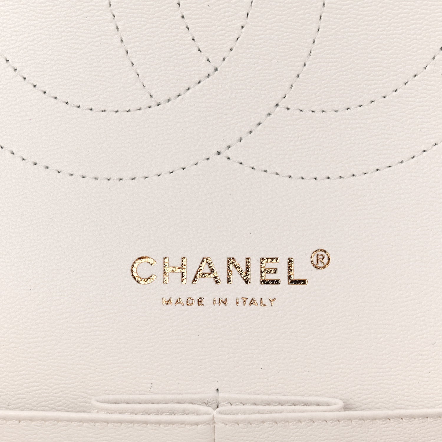 Chanel Caviar Quilted Jumbo Double Flap White