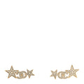 Crystal Star CC Earrings Gold