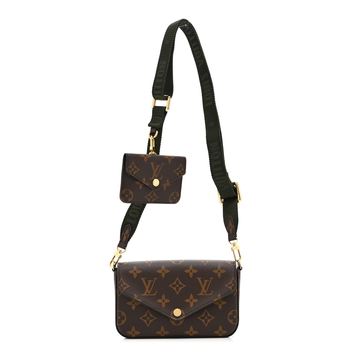 Louis Vuitton Monogram Felicie Strap & Go Kaki
