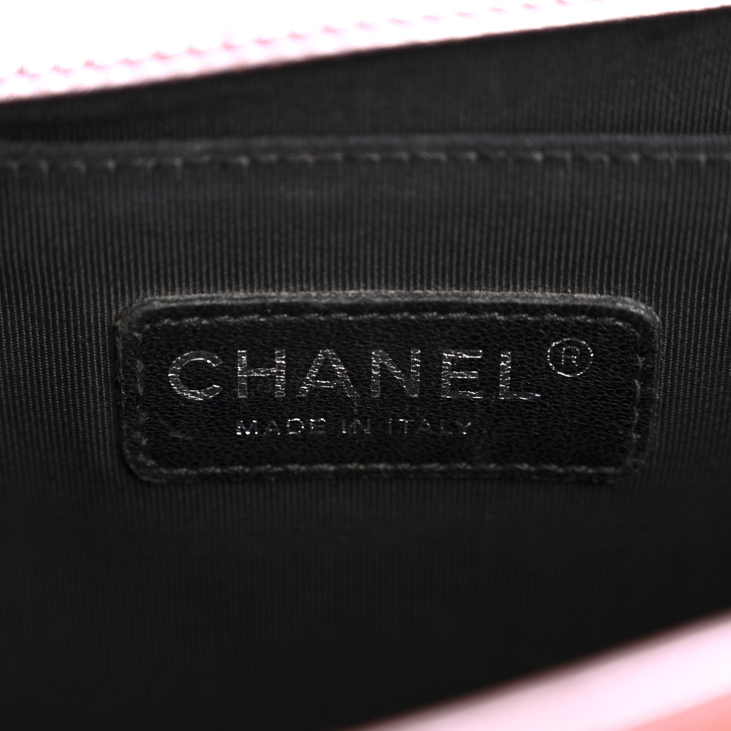 Chanel Metallic Patent Calfskin Quilted Medium Boy Flap Light Pink