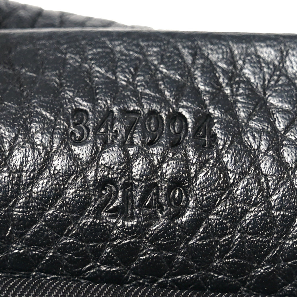 Gucci Pebbled Calfskin Small Soho Disco Bag Black