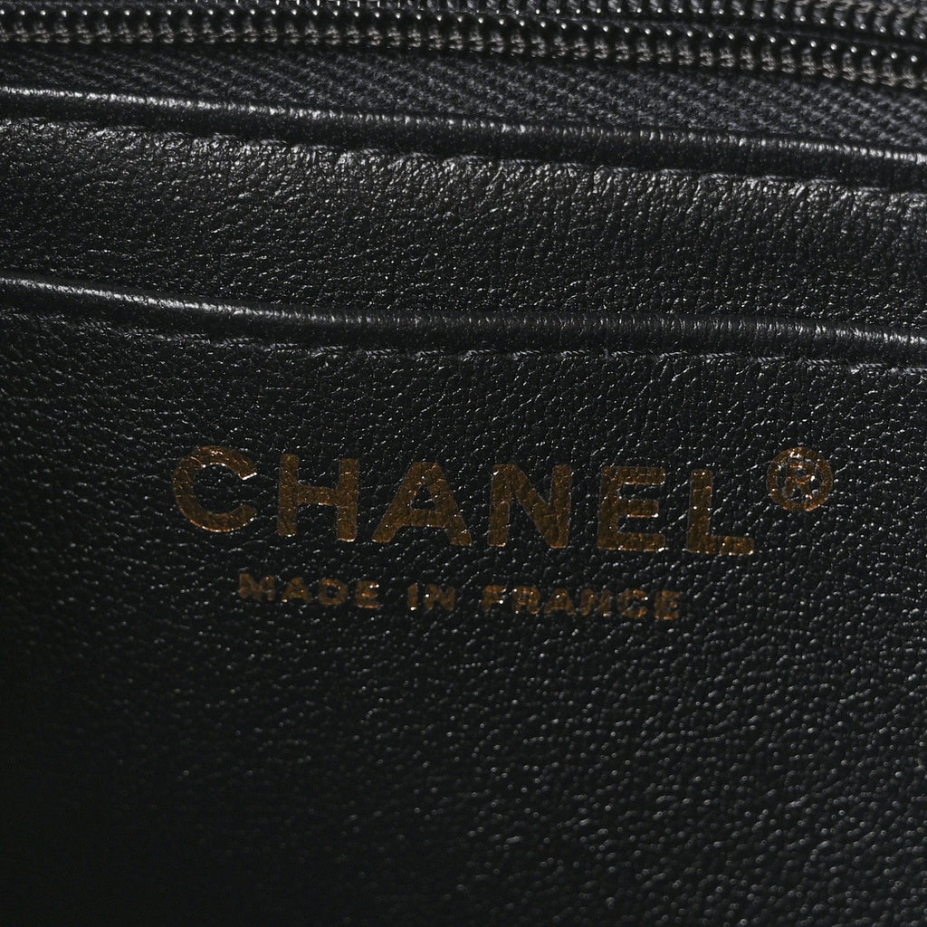 Chanel Lambskin Quilted Mini Rectangular Flap Black