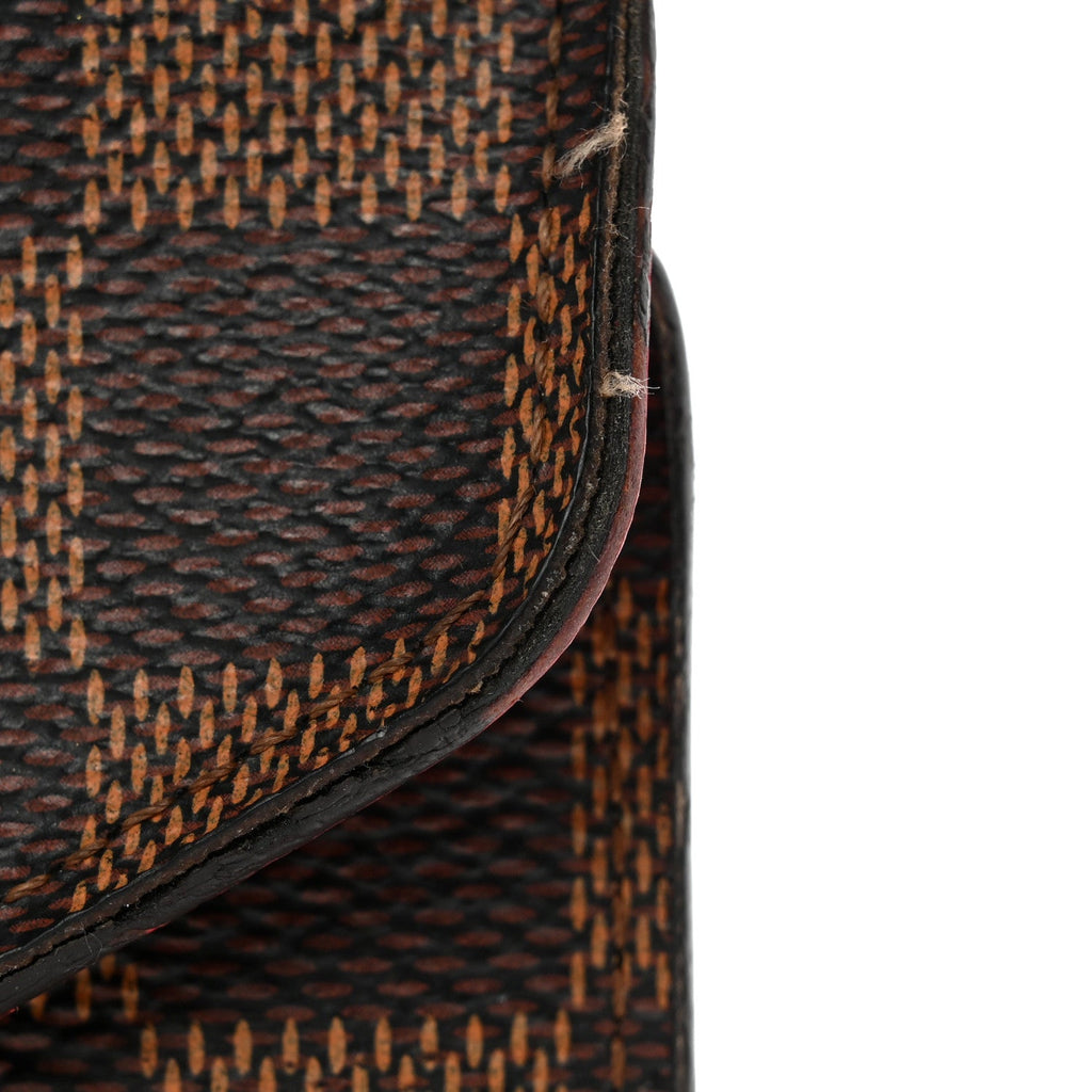 Louis Vuitton Damier Ebene Josephine Wallet Red