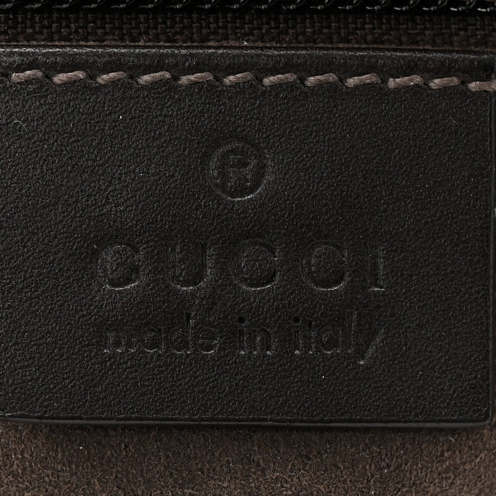 Gucci GG Supreme Monogram Medium Flat Messenger Bag Beige Brown