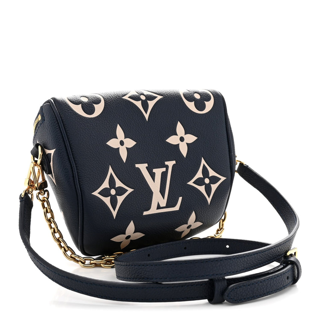 Louis Vuitton Empreinte Monogram Giant Mini By The Pool Bumbag Blue Beige