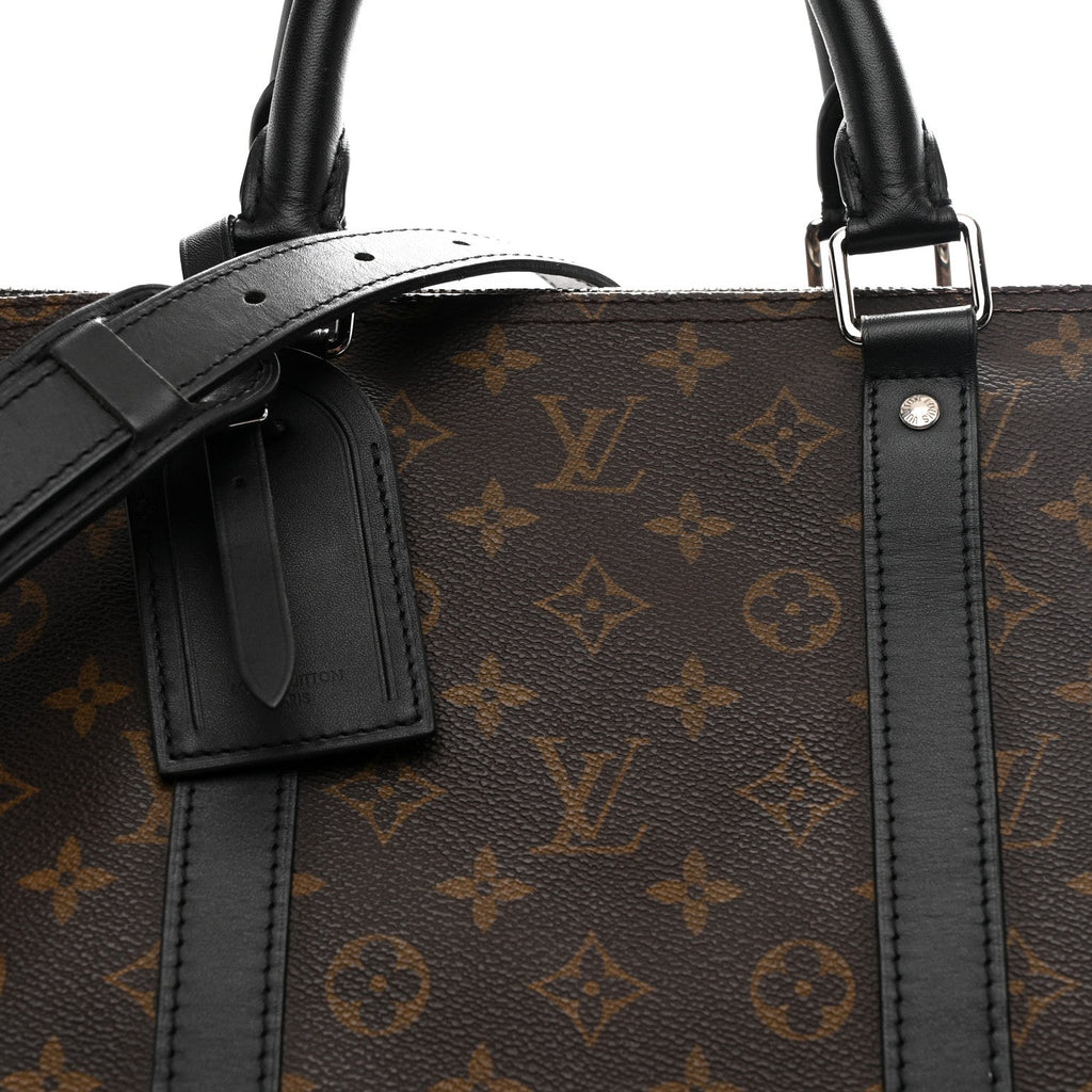 Louis Vuitton Monogram Macassar Keepall Bandouliere 55