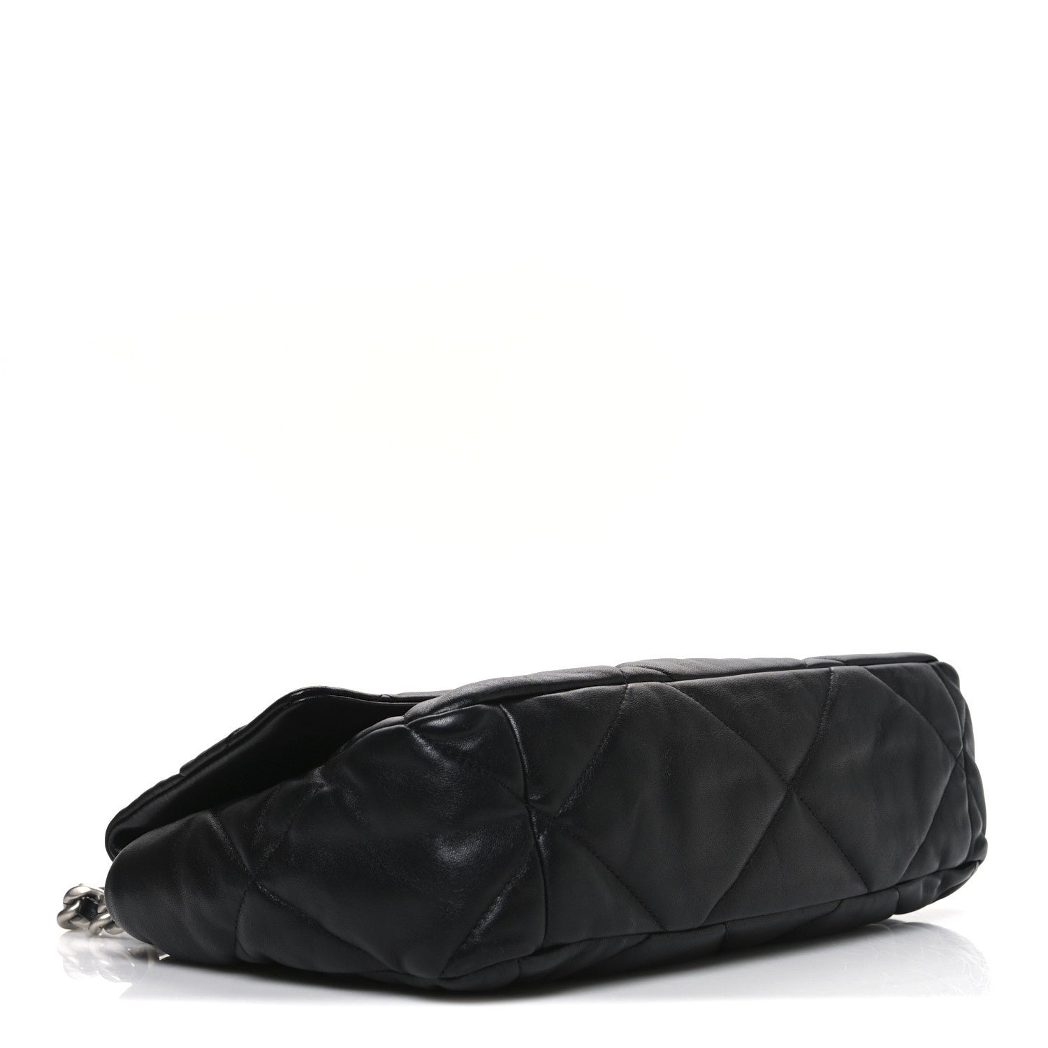Chanel Lambskin Quilted Large Chanel 19 Flap Black