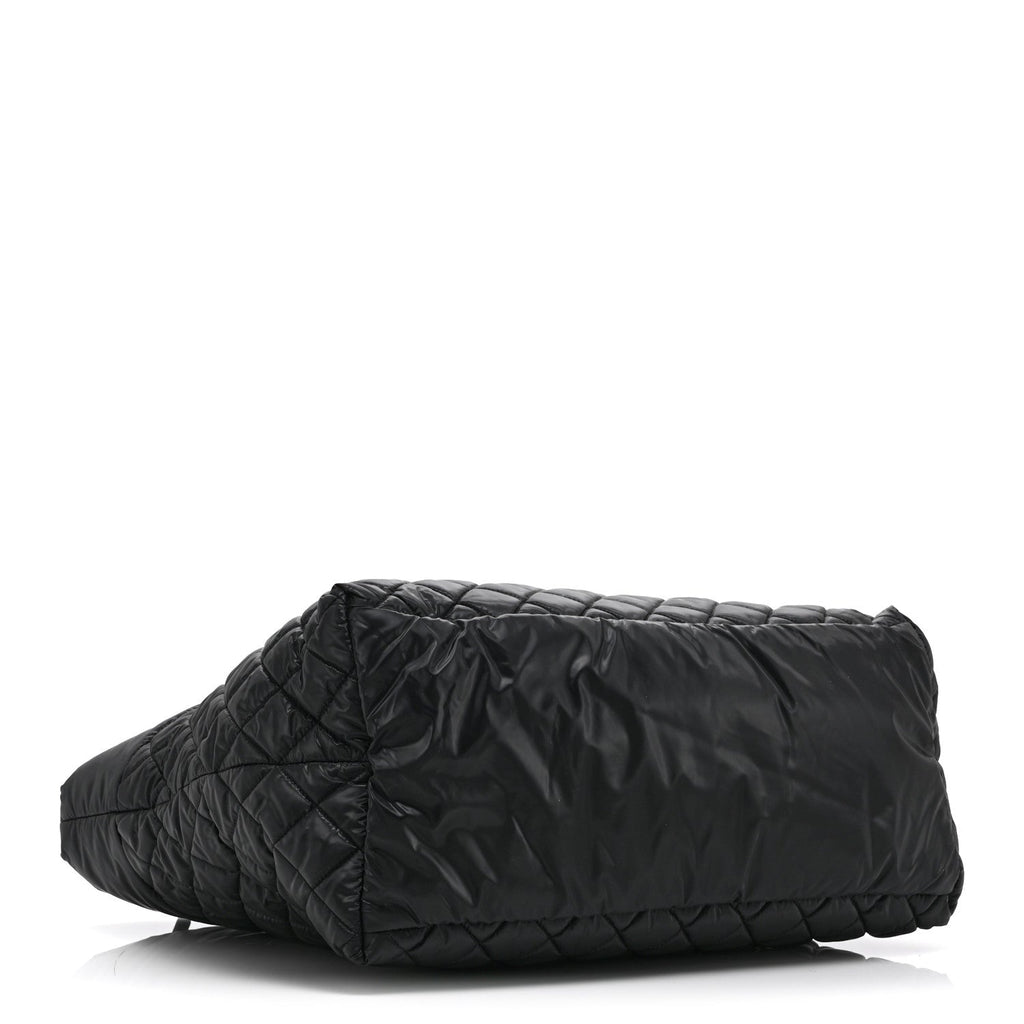 Chanel Nylon Quilted Large Coco Cocoon Tote Black