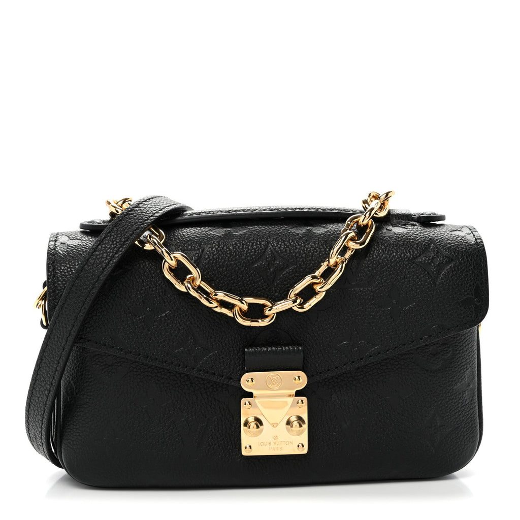 Louis Vuitton Empreinte Pochette Metis East West Black
