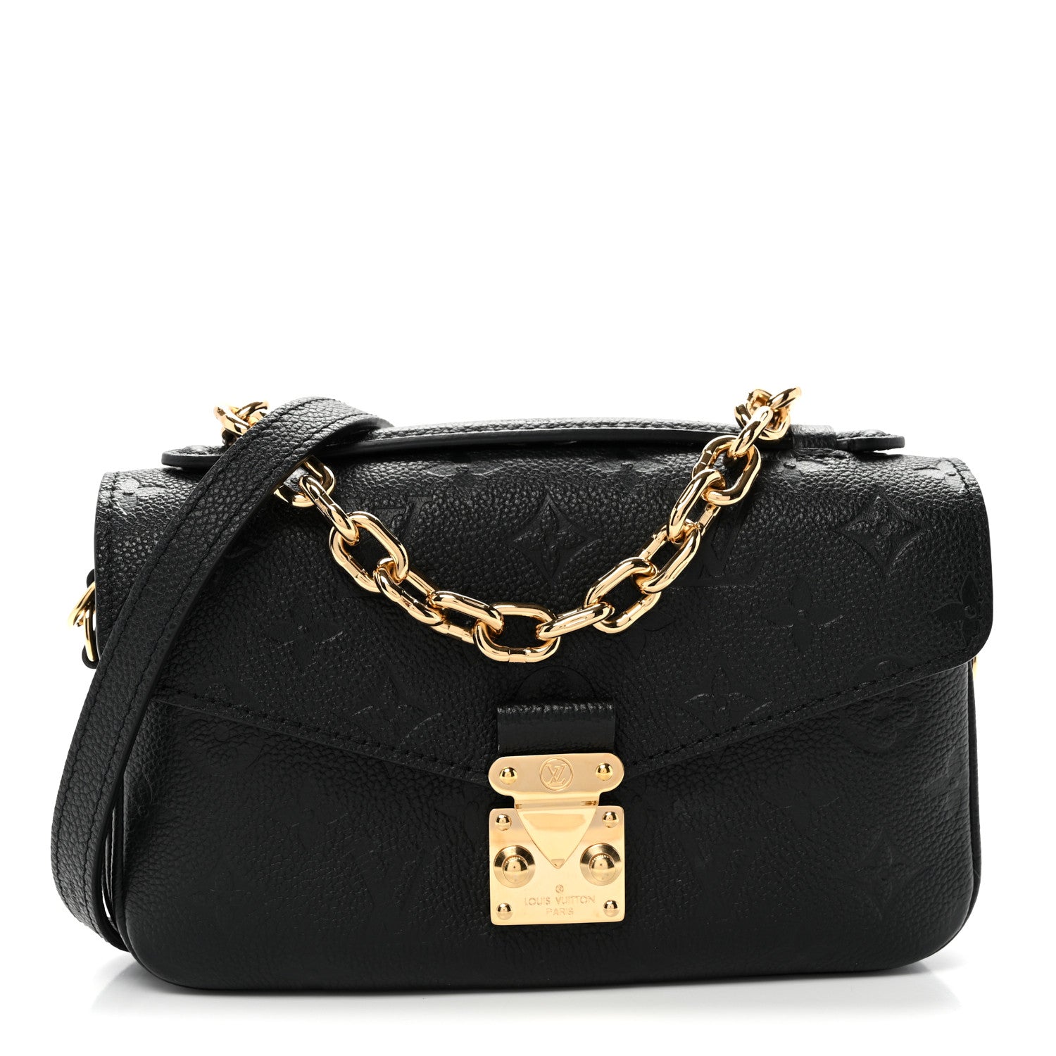 Louis Vuitton Empreinte Pochette Metis East West Black