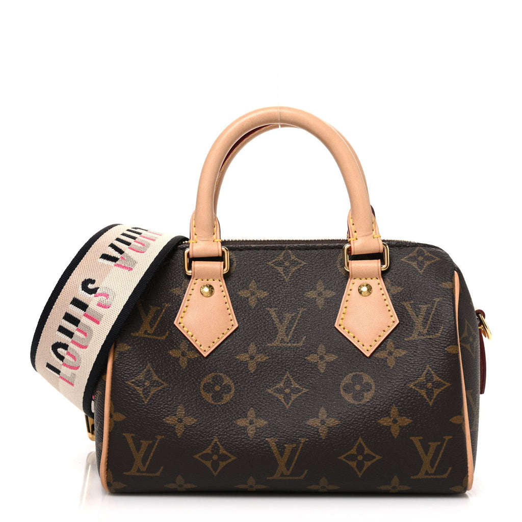 Louis Vuitton Monogram Speedy Bandouliere 20 Black