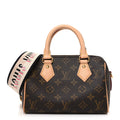 Louis Vuitton Monogram Speedy Bandouliere 20 Black