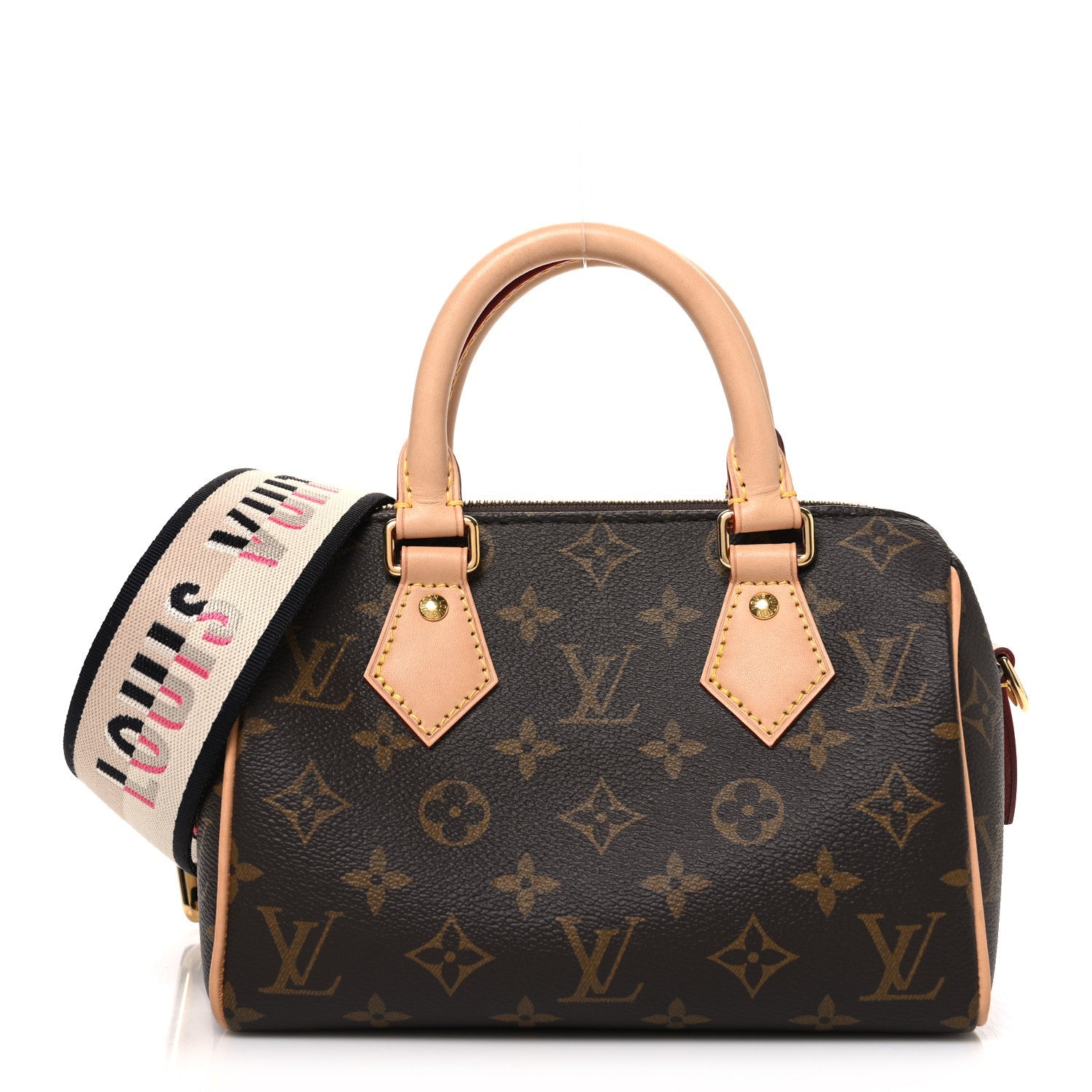 Louis Vuitton Monogram Speedy Bandouliere 20 Black