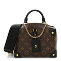 Louis Vuitton Monogram Petite Malle Souple Black