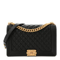 Chanel Calfskin Quilted New Medium Boy Flap Black