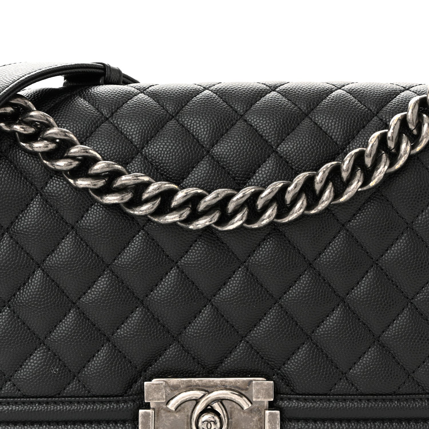 Chanel Caviar Quilted Medium Boy Flap Black