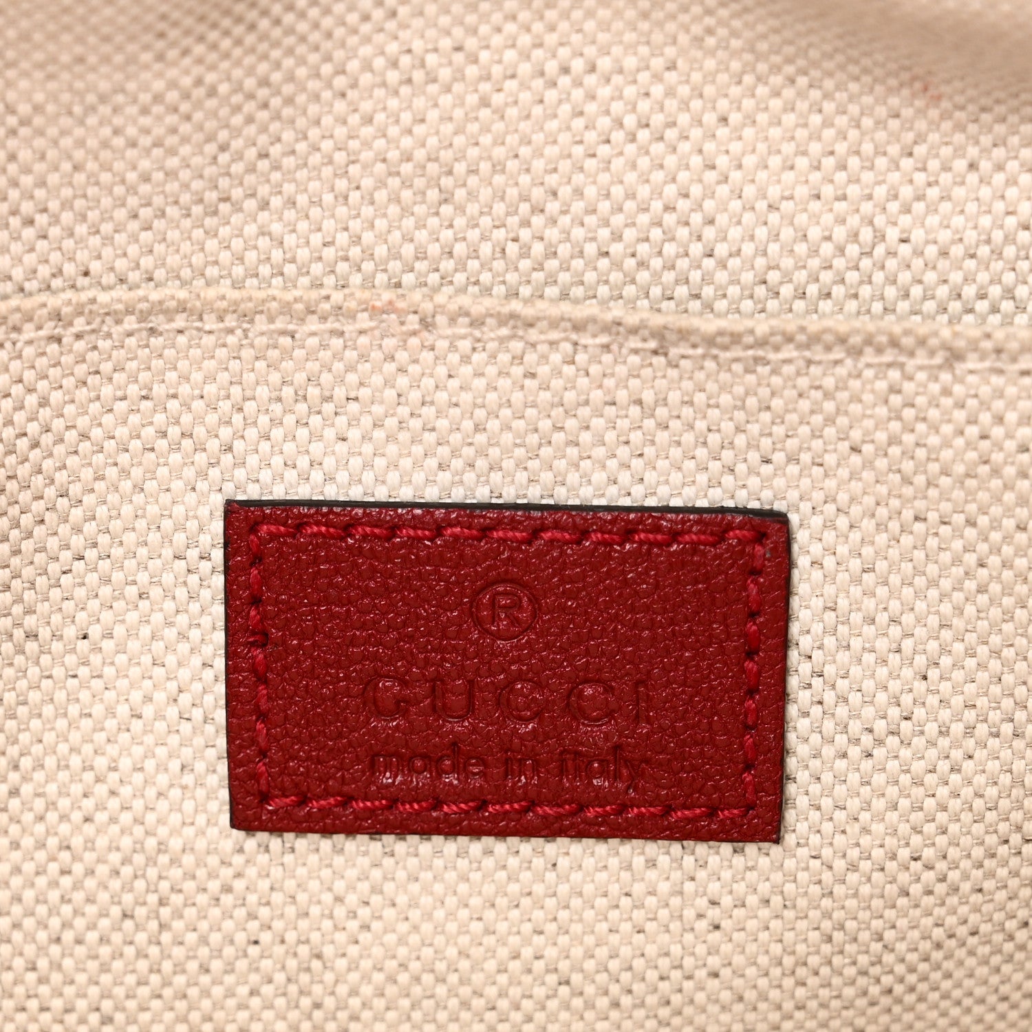 Gucci Sakai Be Green Calfskin Diagonal Stitched Small Blondie Shoulder Bag Rosso