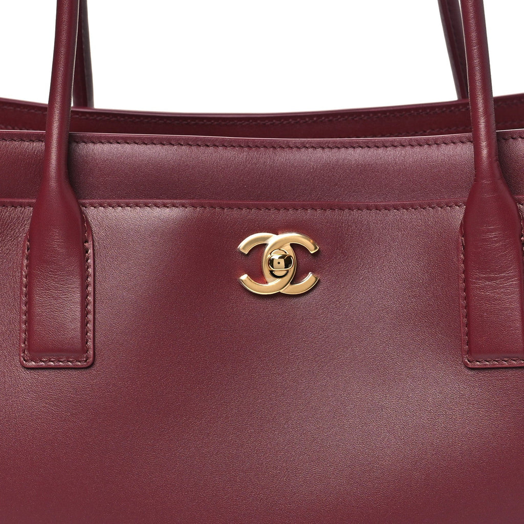 Chanel Calfskin Archetype Small Shopping Tote Dark Burgundy