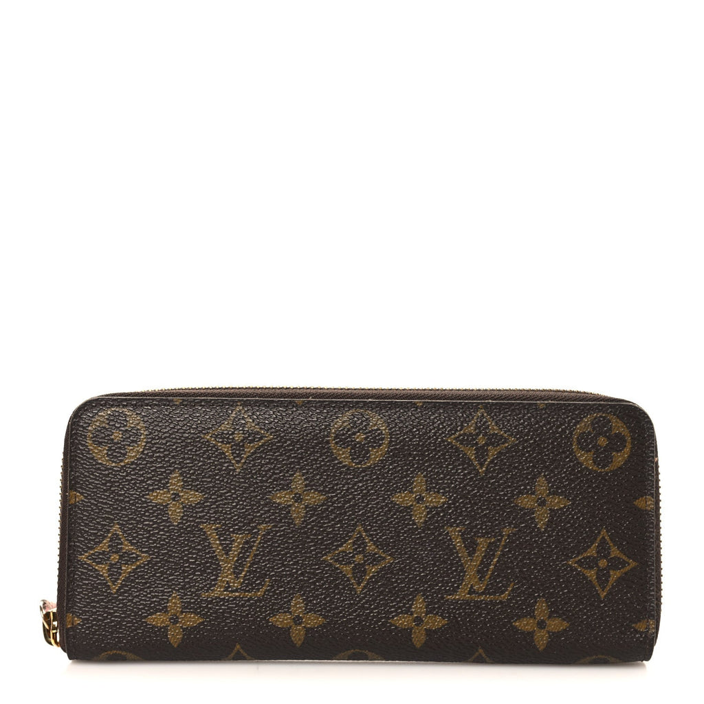 Louis Vuitton Monogram Clemence Wallet Rose Ballerine