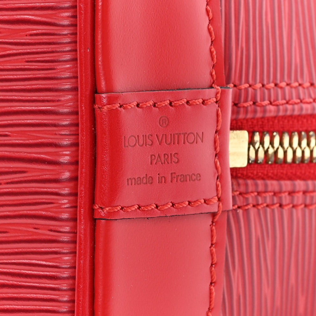 Louis Vuitton Epi Alma PM Castillan Red