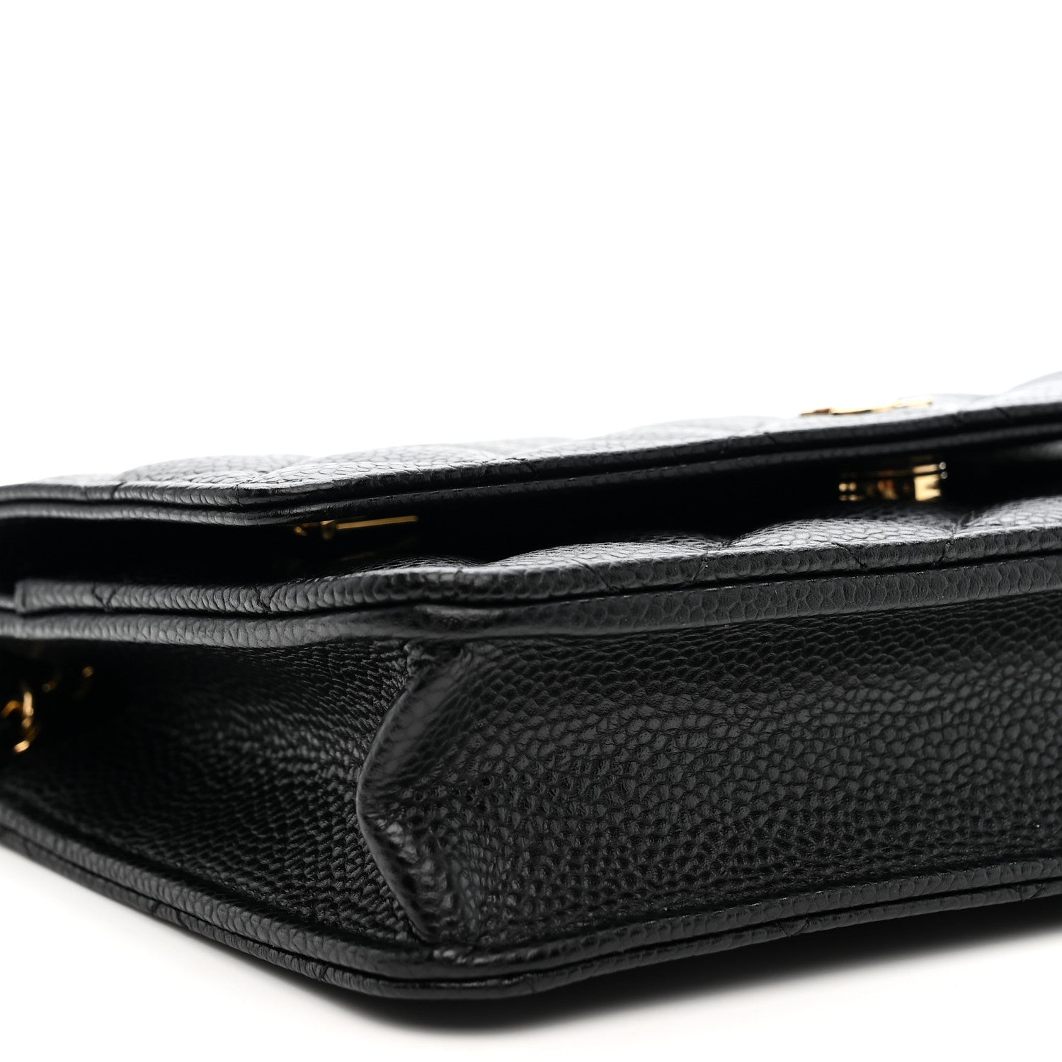 Chanel Caviar Quilted Wallet on Chain WOC Black