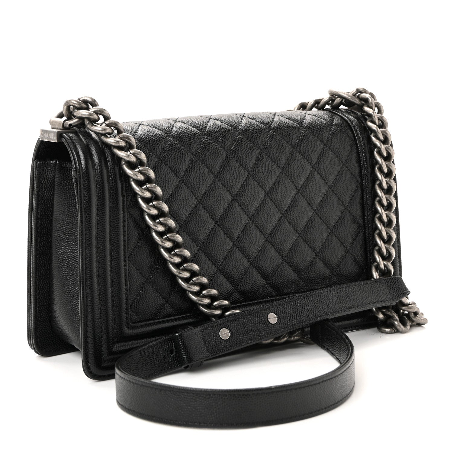 Chanel Caviar Quilted Medium Boy Flap Black