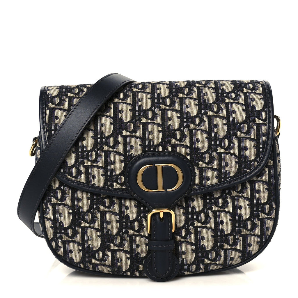 Christian Dior Oblique Medium Bobby Flap Blue