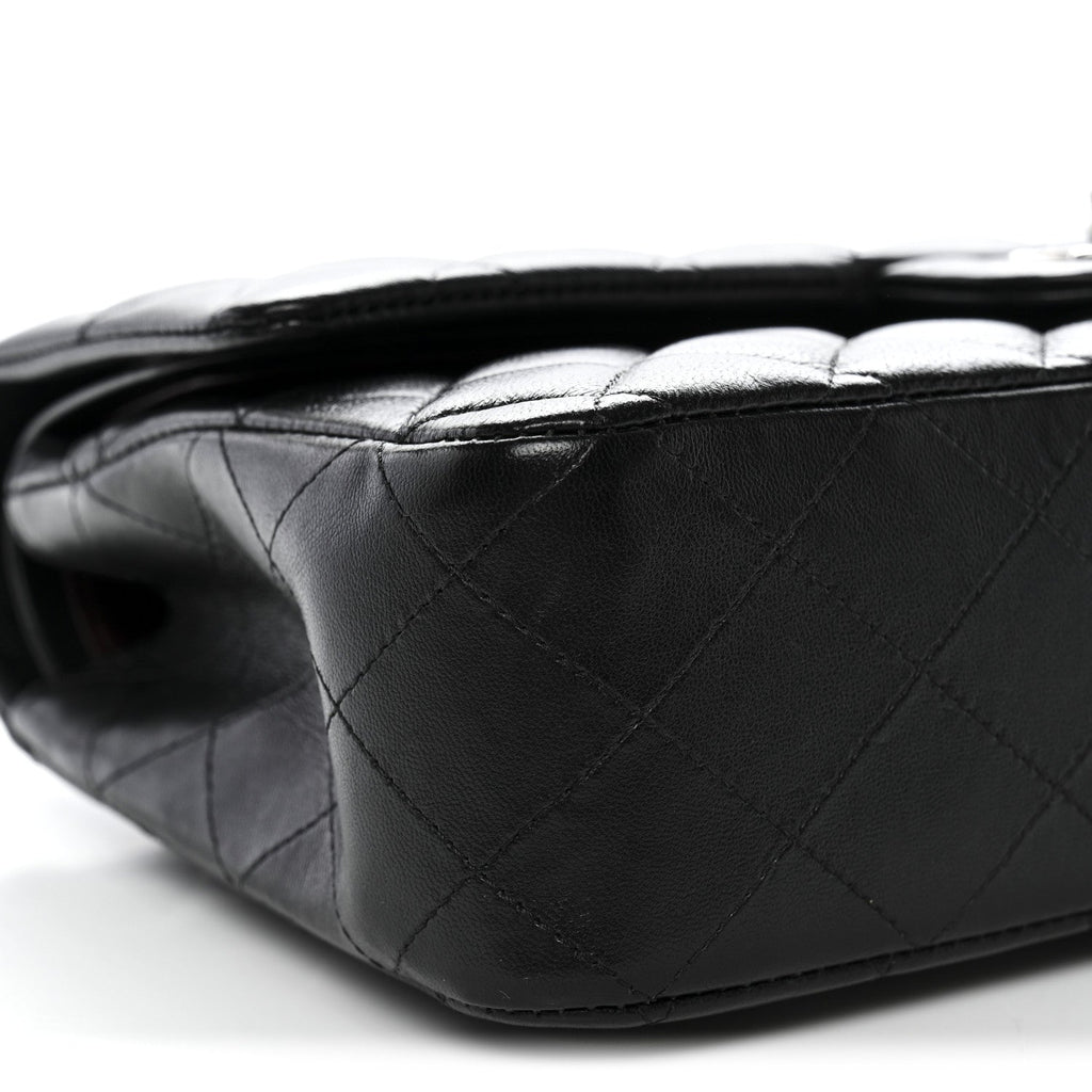 Chanel Lambskin Quilted Medium Double Flap Black