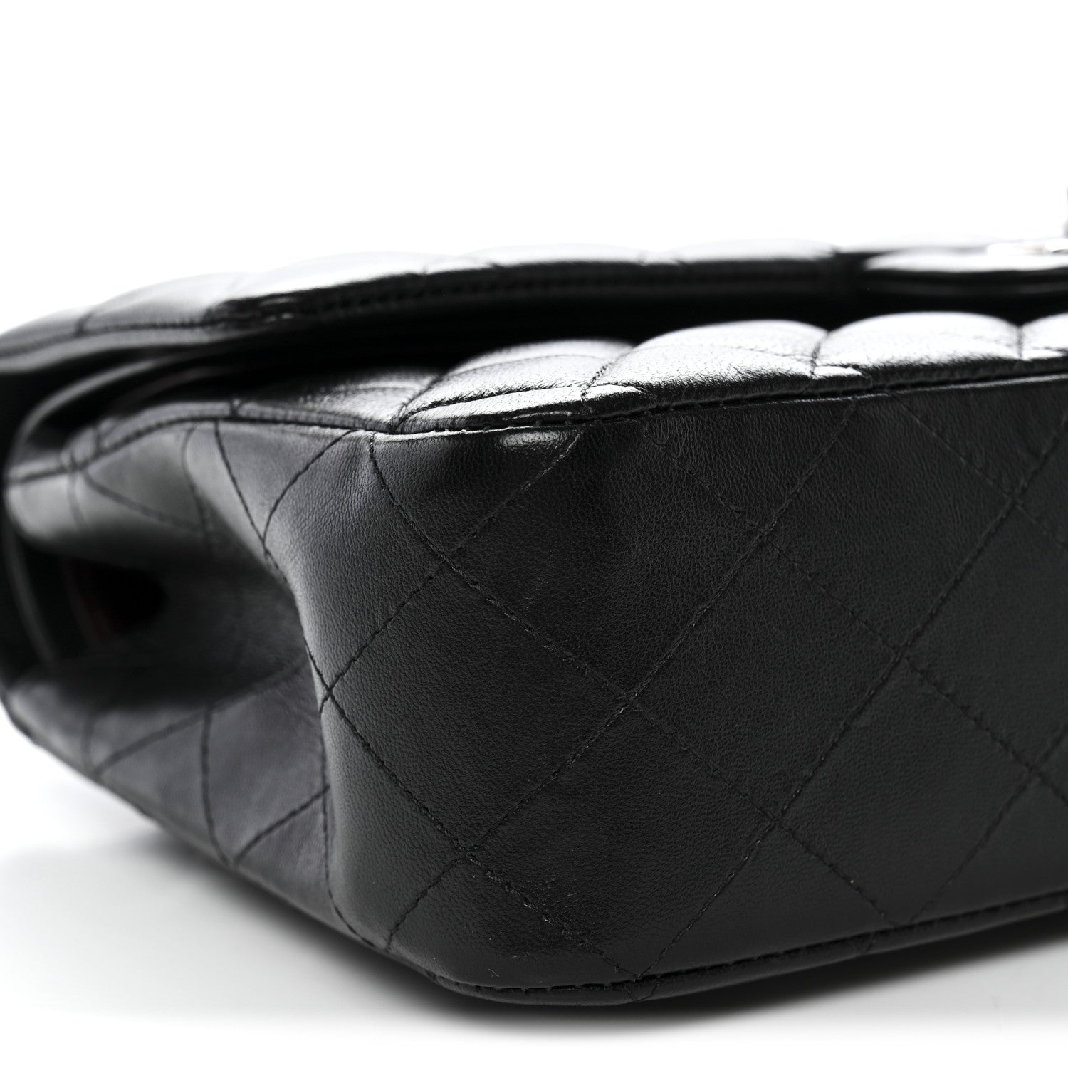 Chanel Lambskin Quilted Medium Double Flap Black