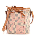 Louis Vuitton Damier Azur Tahitienne Nano Noe Rose Ballerine