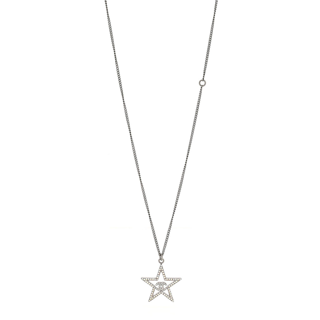 Ruthenium Crystal Star CC Necklace