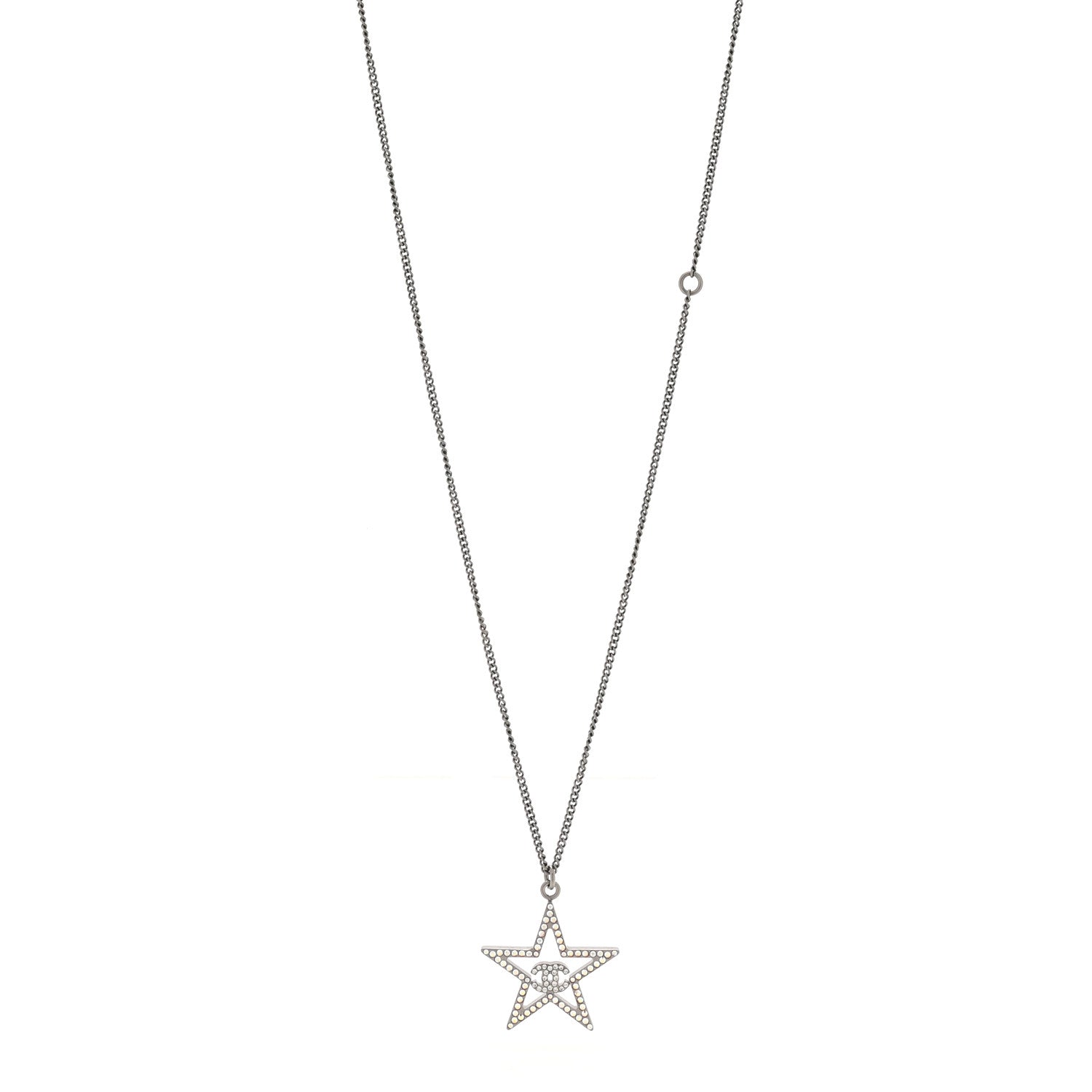 Ruthenium Crystal Star CC Necklace