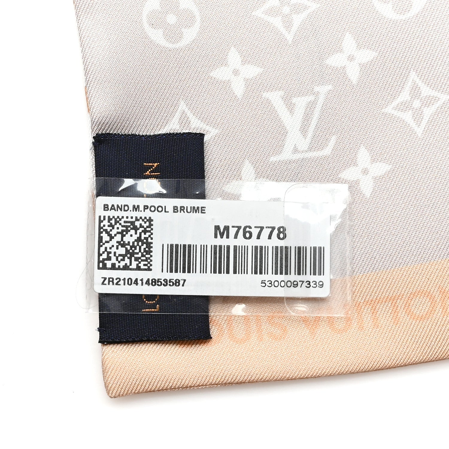 Louis Vuitton Silk Monogram Gradient By The Pool Bandeau Mist