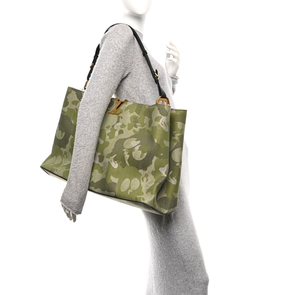 Louis Vuitton LV X TM Washed Denim Artycapucines Camouflage XXXL Khaki