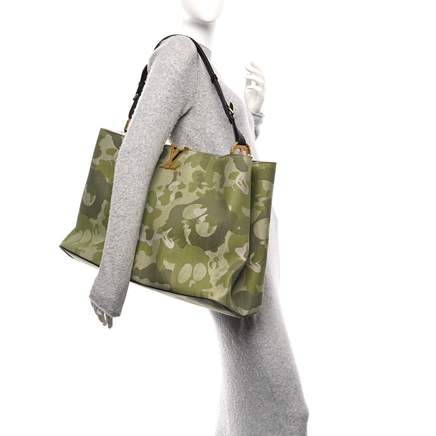 Louis Vuitton LV X TM Washed Denim Artycapucines Camouflage XXXL Khaki