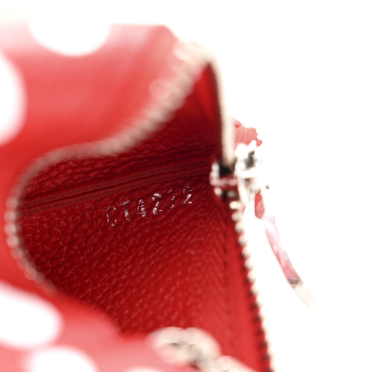 Louis Vuitton LV X YK Empreinte Infinity Dots Key Pouch Red White
