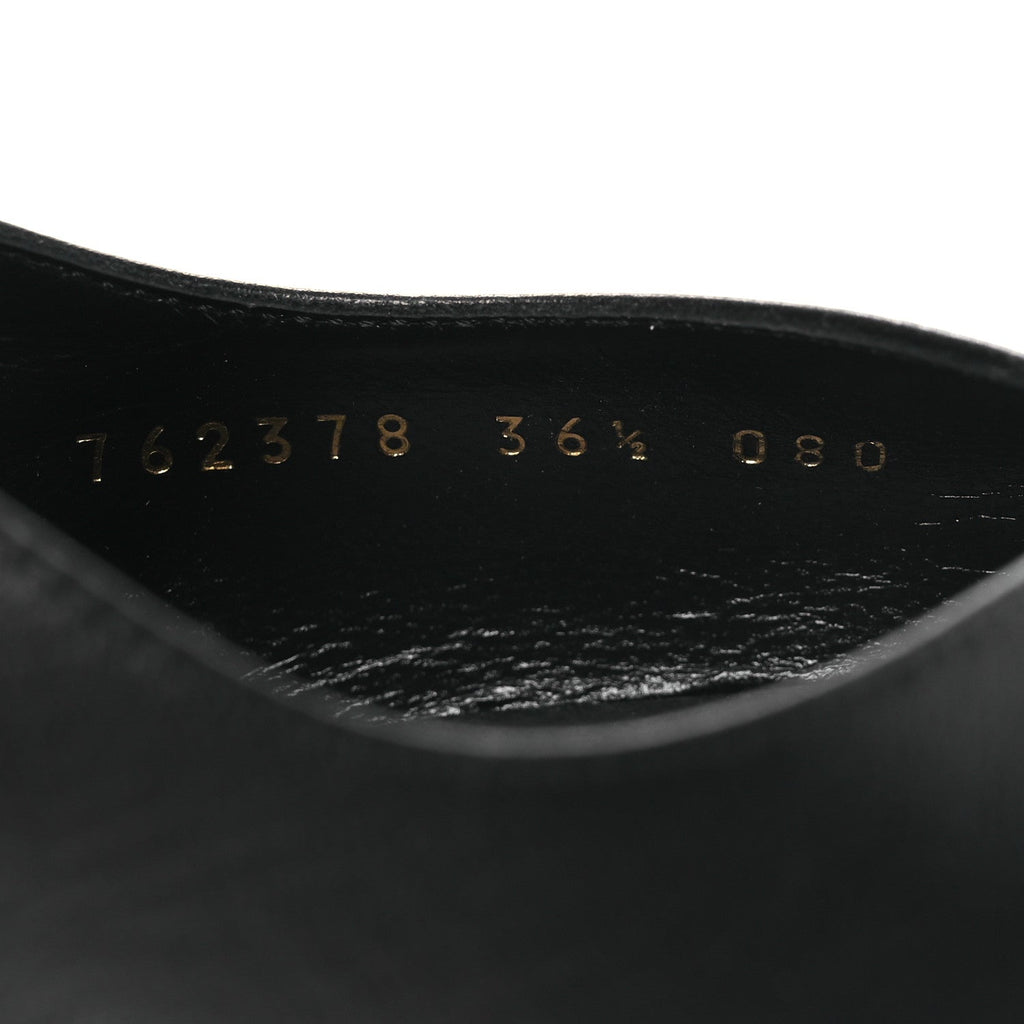 Gucci Calfskin Slingback Pumps 36.5 Black