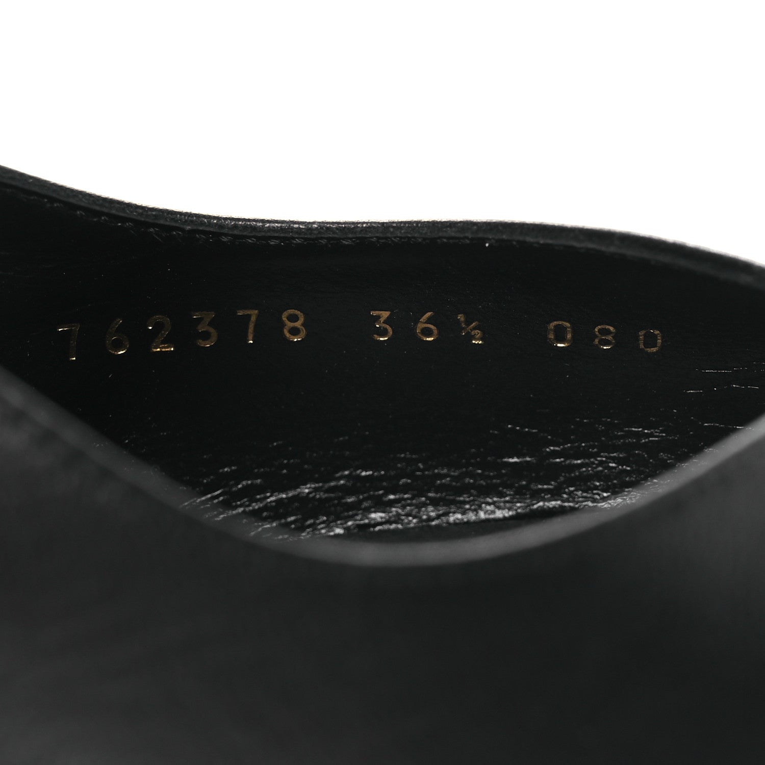 Gucci Calfskin Slingback Pumps 36.5 Black