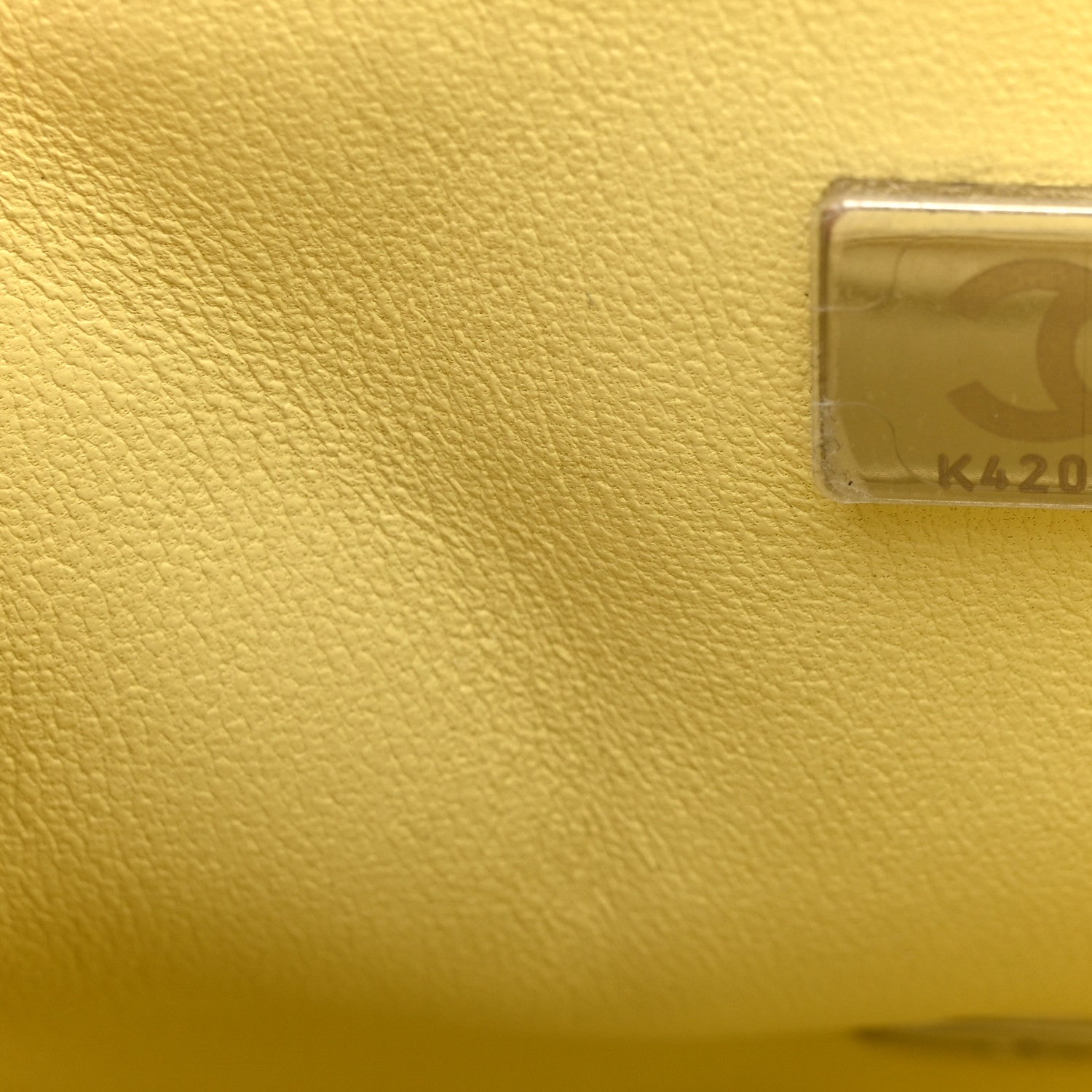 Chanel Lambskin Quilted Mini Square Flap Yellow