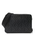 Christian Dior Coated Canvas CD Diamond Messenger Pouch Black