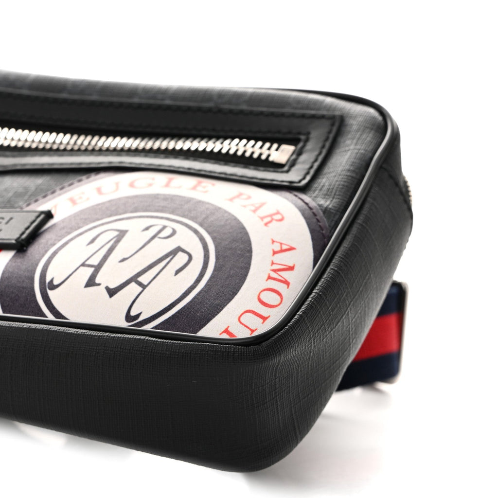 Gucci GG Supreme Monogram Night Courrier Belt Bag Black Multicolor
