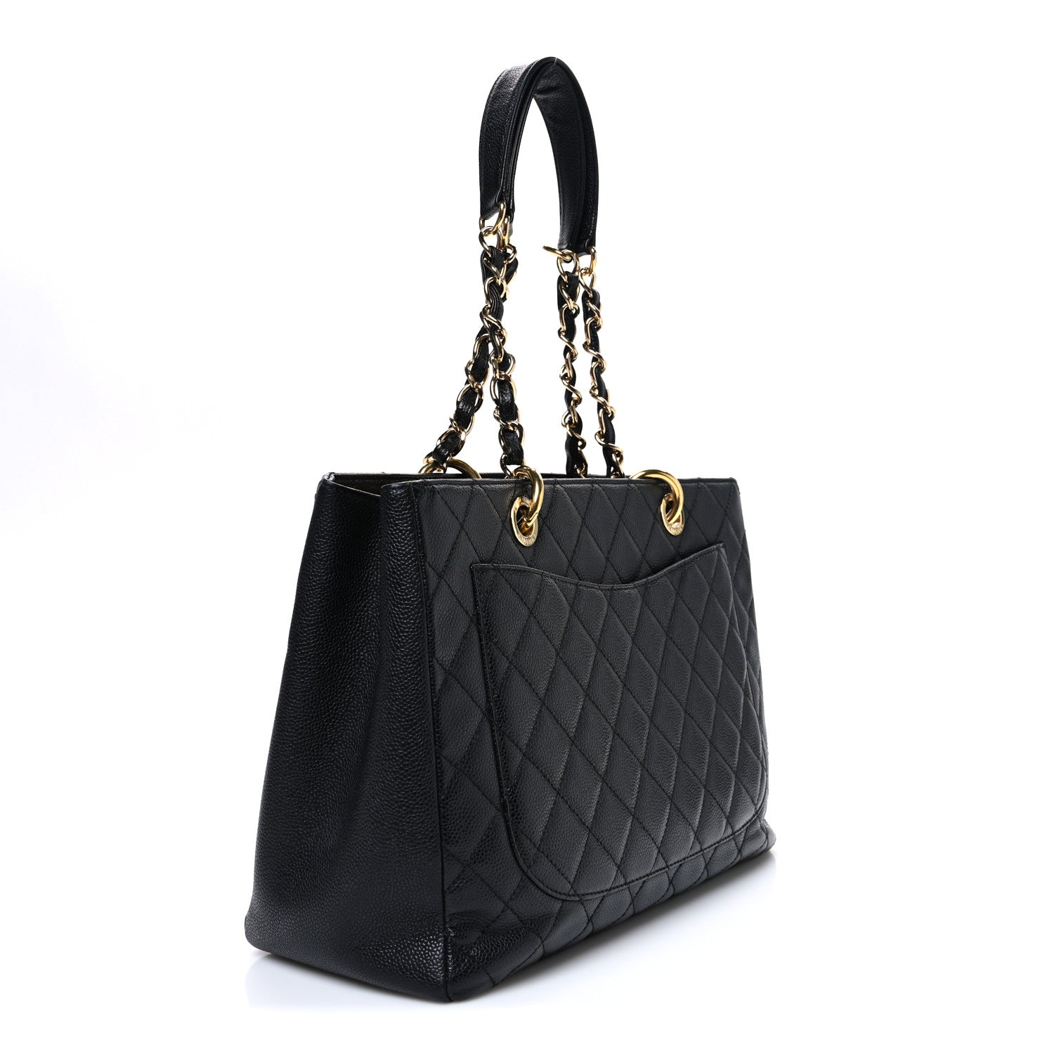 Chanel Caviar Quilted Grand Shopping Tote GST Black