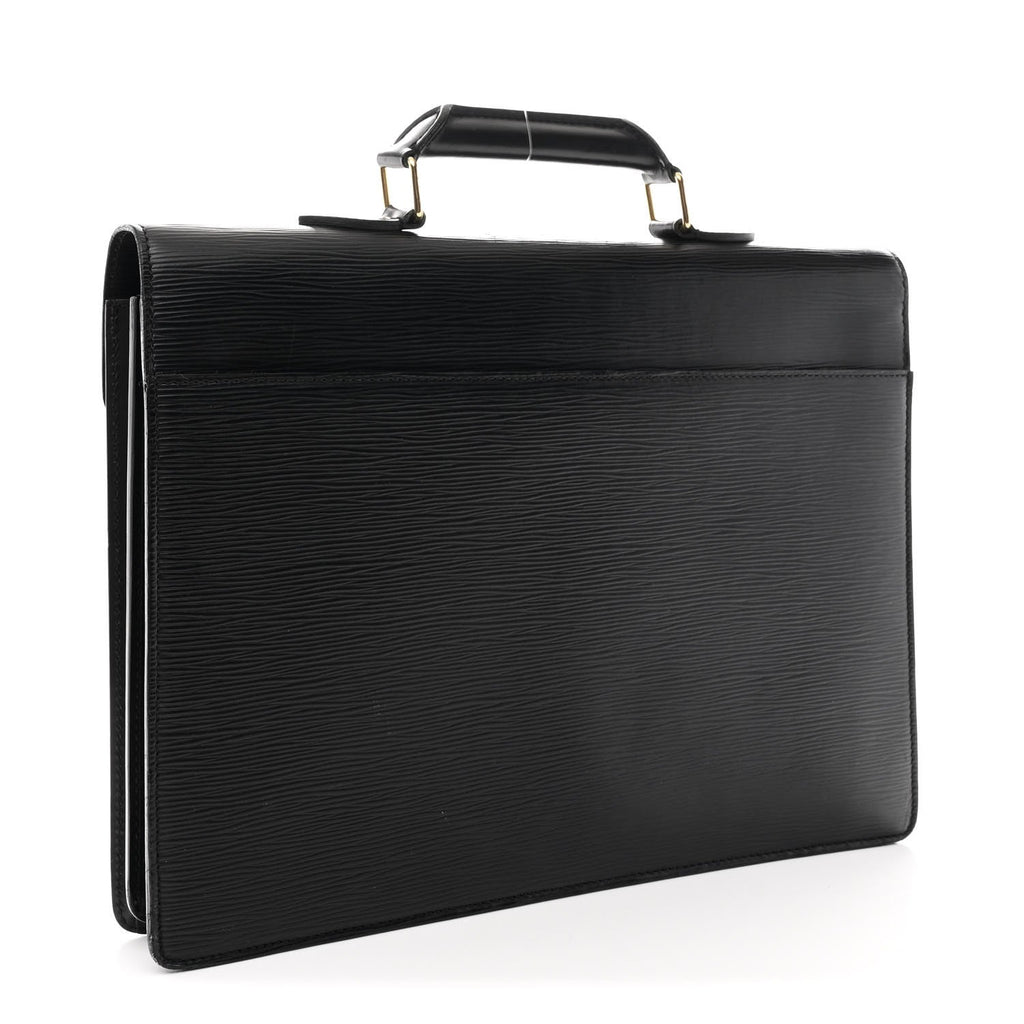 Louis Vuitton Epi Serviette Conseiller Briefcase Black