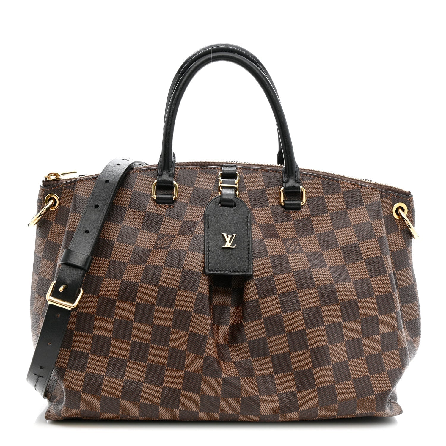 Louis Vuitton Damier Ebene Odeon Tote MM Black