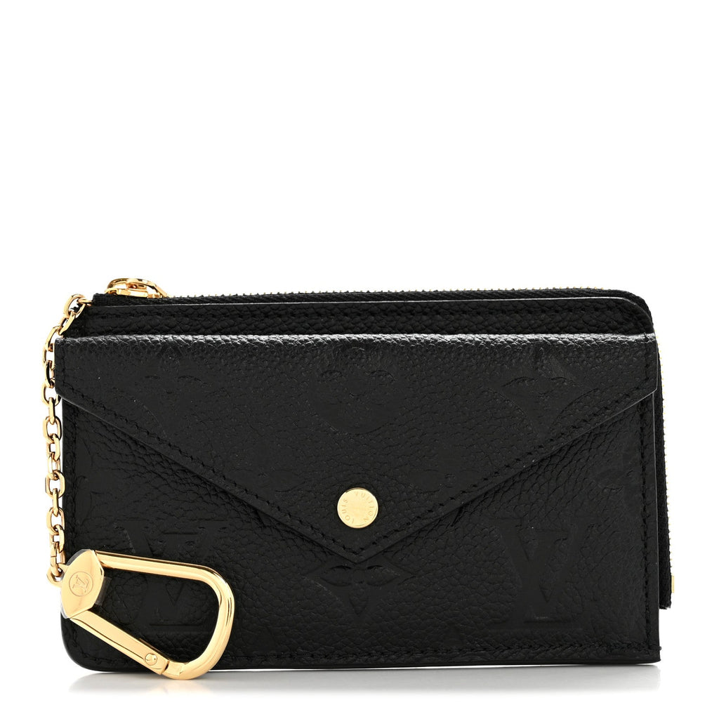 Louis Vuitton Empreinte Recto Verso Card Holder Black