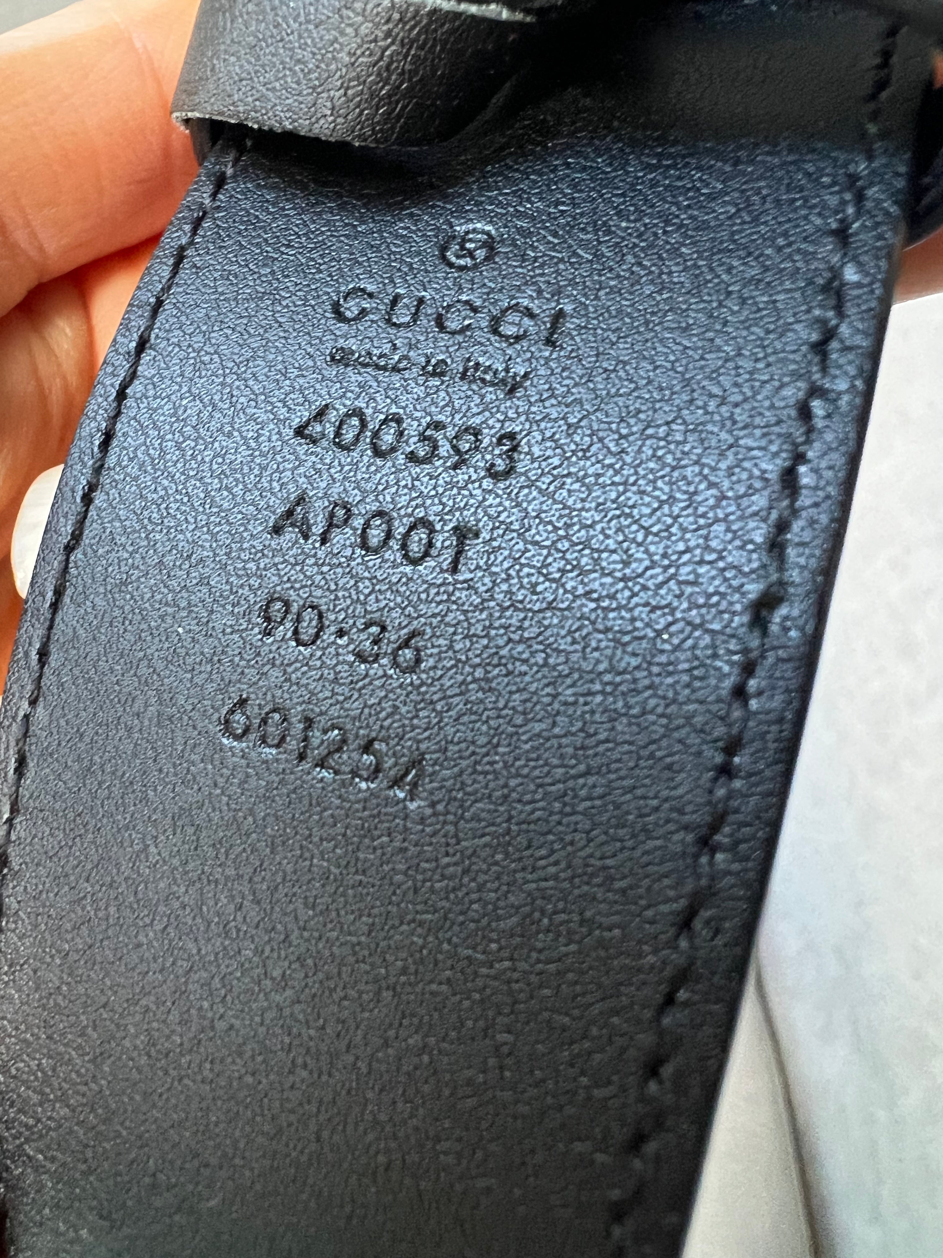 Gucci GG 2015 Re edition Marmont Black Wide Leather Belt with Gold Buckle