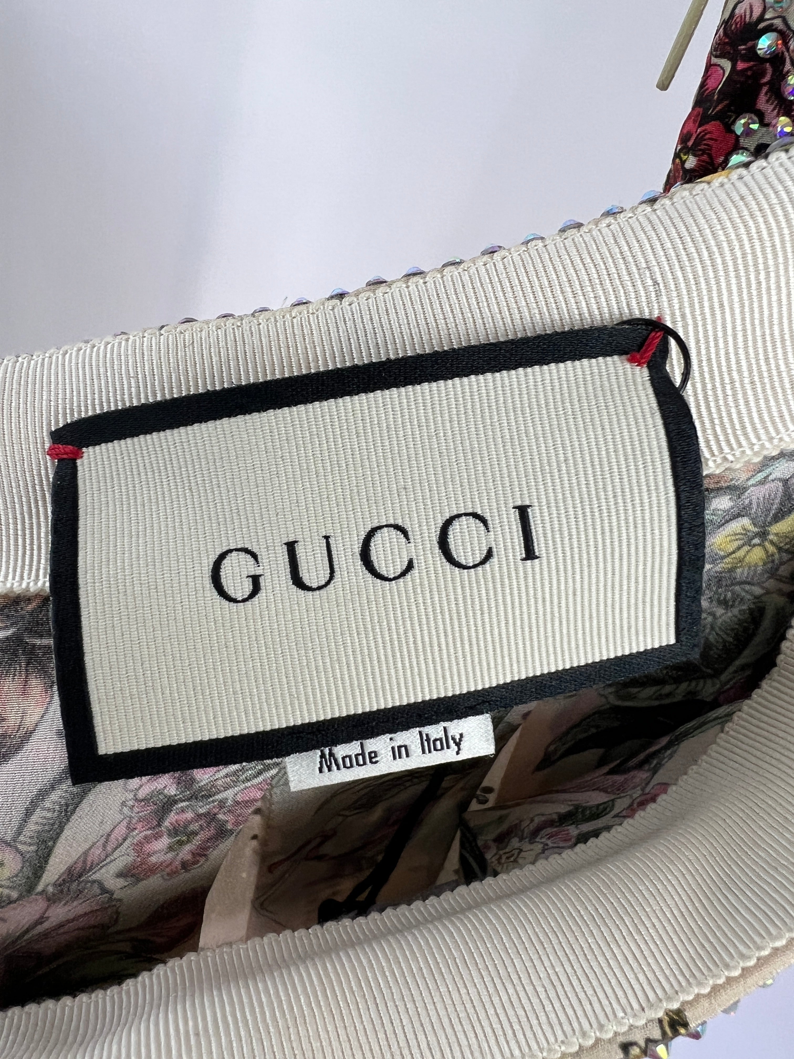 Gucci Floral Bouquet Print with Crystals Skirt IT 38 (UK 6) RRP £2250