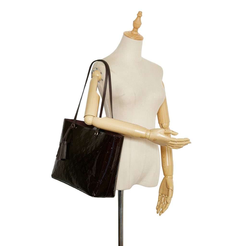 Louis Vuitton Long Beach MM Brown Monogram Vernis