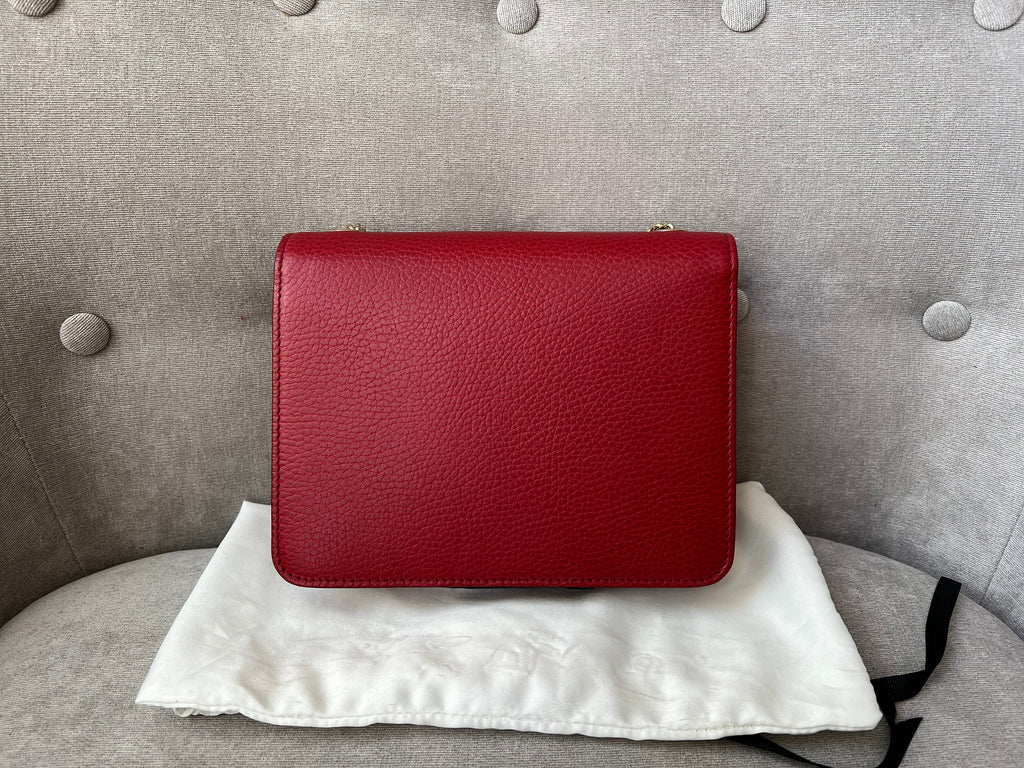 Gucci Interlocking GG Red Small Shoulder Bag