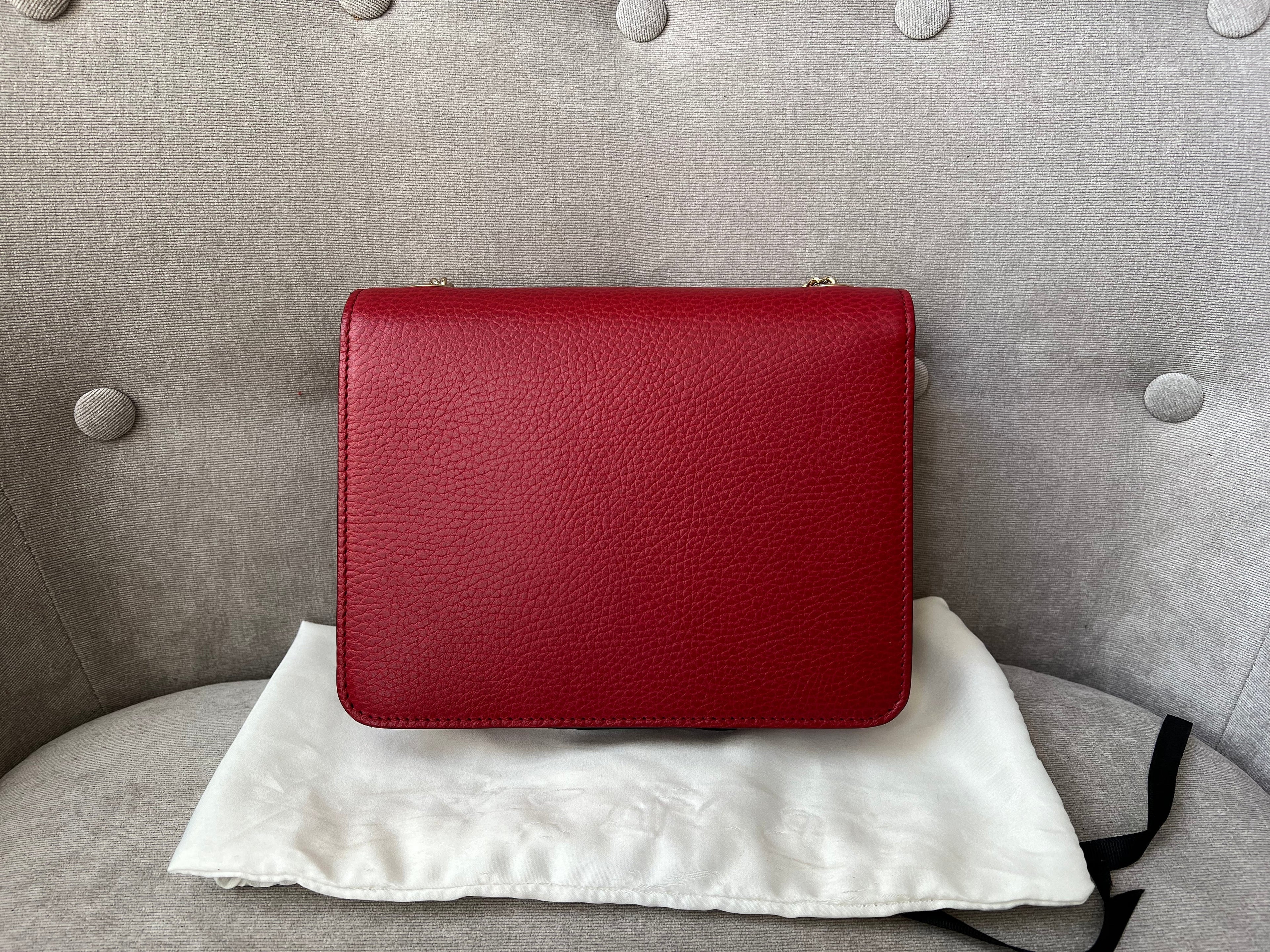 Gucci Interlocking GG Red Small Shoulder Bag